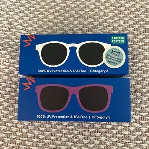 NEW Babiators Sunglasses set of 2 Keyhole & Navigator Kids Sunglasses